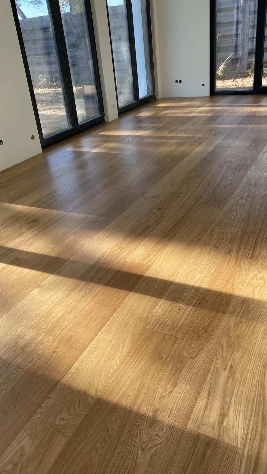 Ausgeführter Bodenbelag in einem Wohnraum